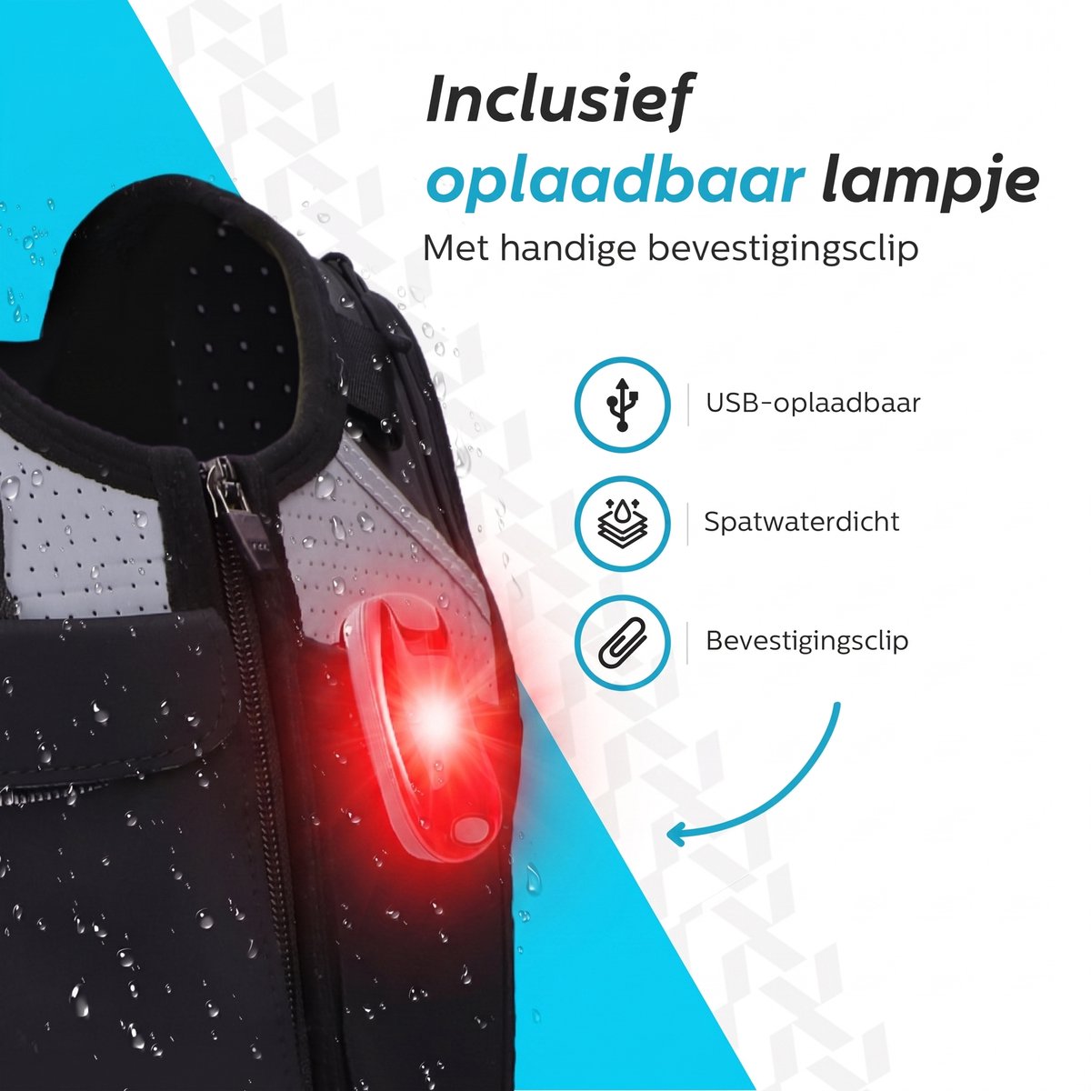 Hardloopvest met lampje en telefoonhouder - Vitalic - Vitalic
