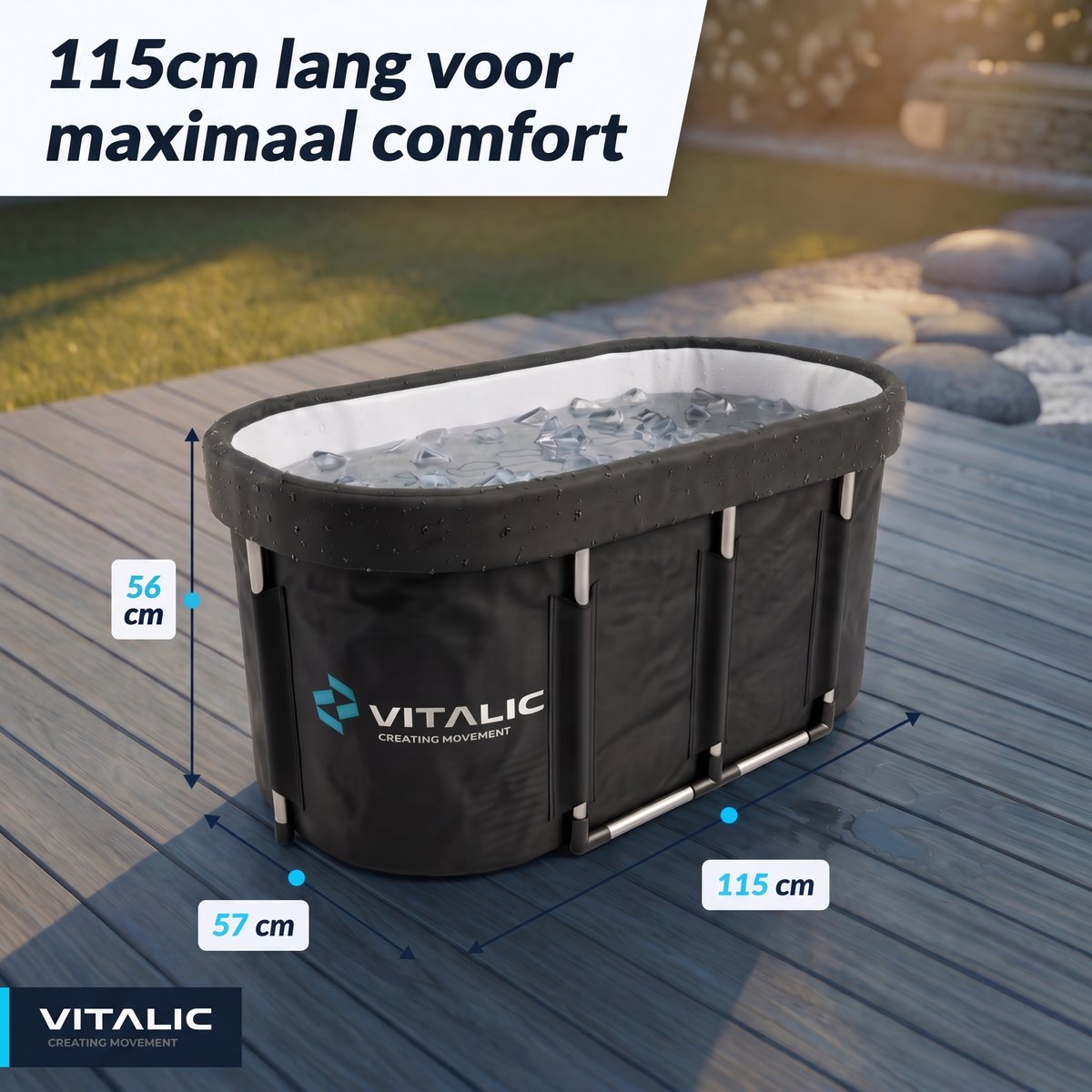 XL ijsbad 115 cm - Vitalic - Vitalic