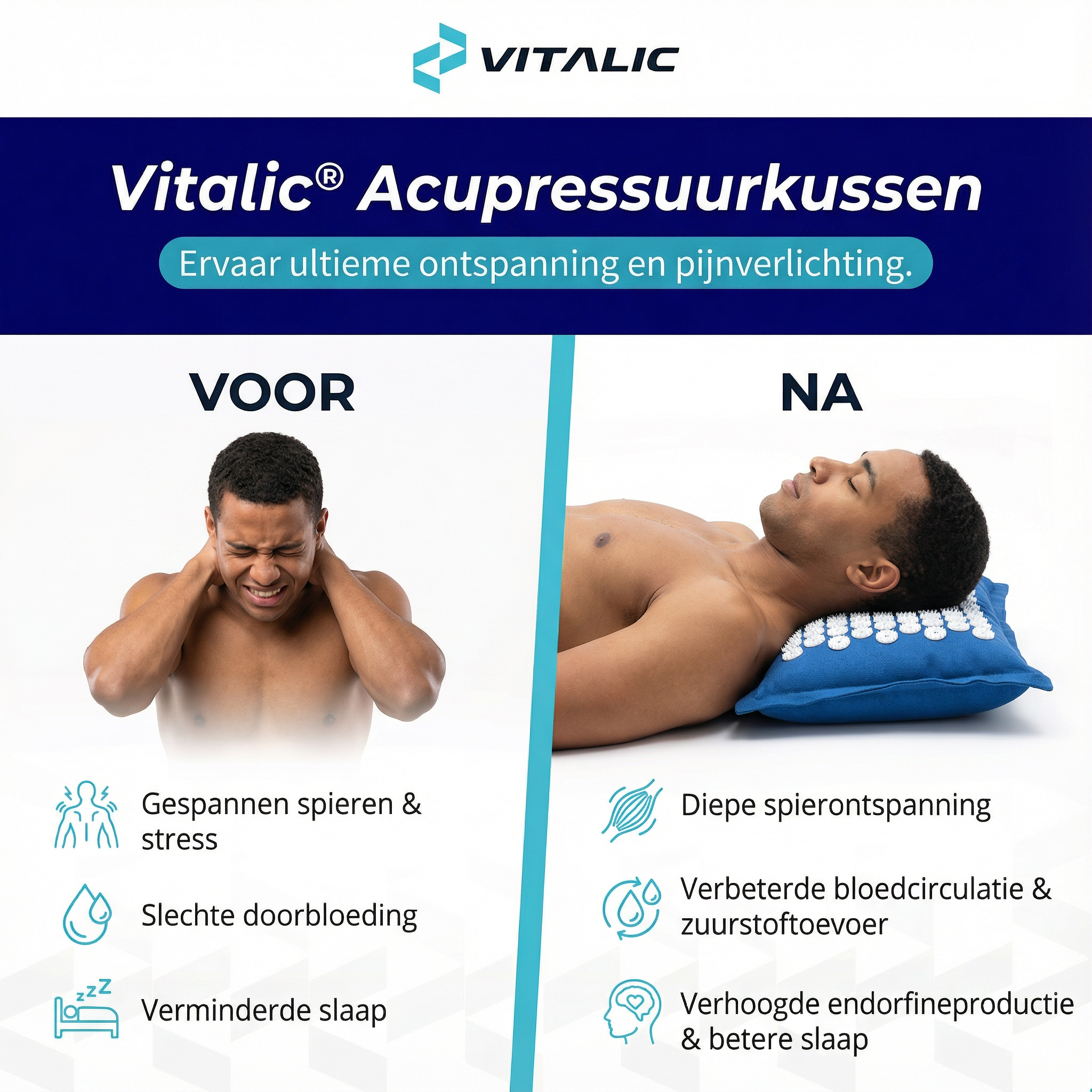 Klein Spijkerkussen - Spijkermat - Vitalic - Vitalic