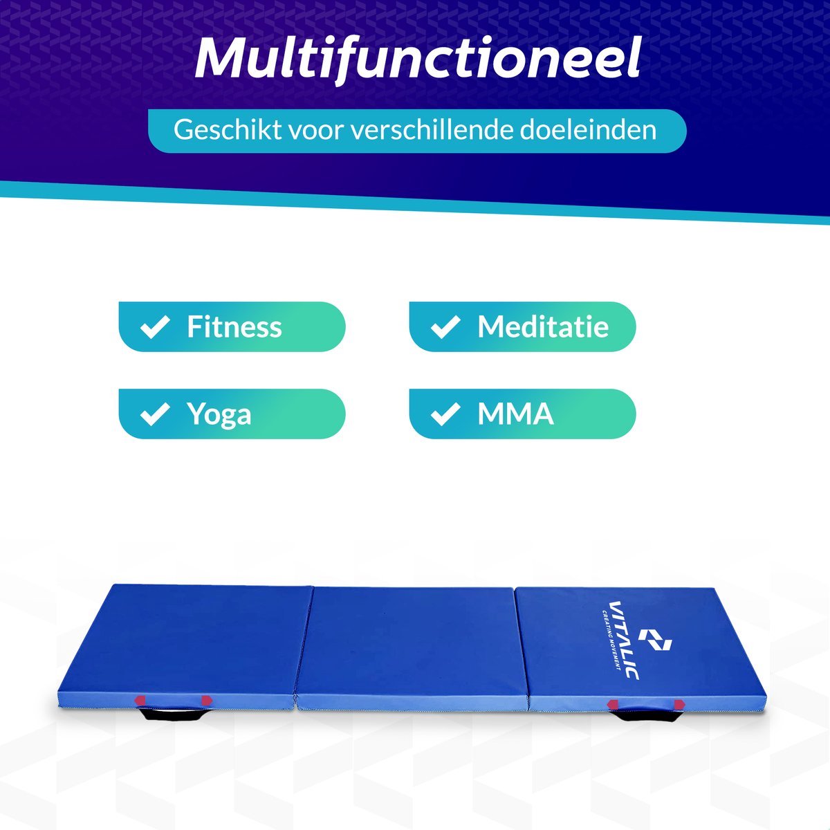 Yoga sport en fitness mat extra dik en anti slip