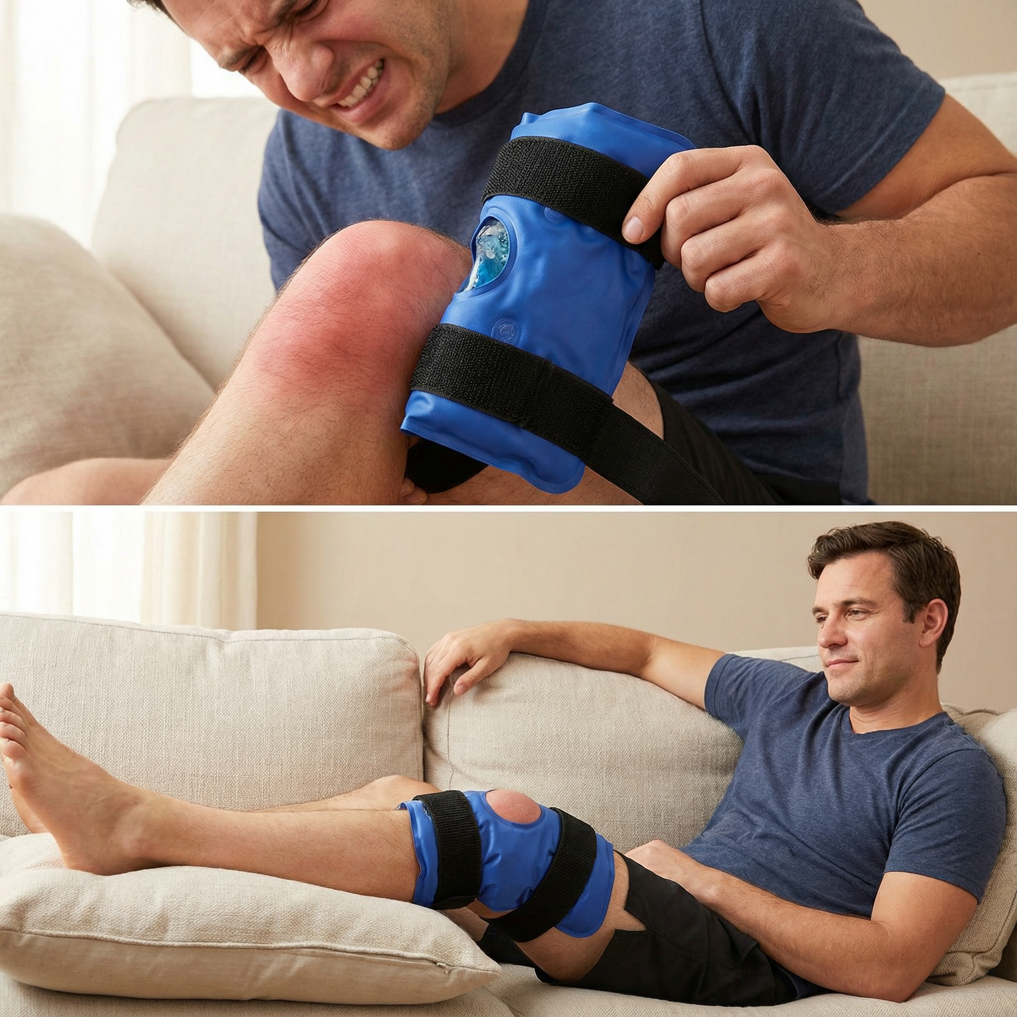 Gelpack verkoelende kniebrace | Vitalic - Vitalic