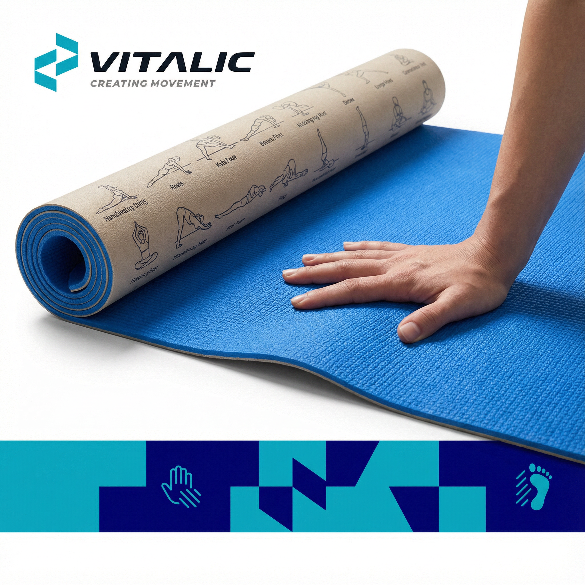 Fitness mat (6mm) - Vitalic - Vitalic