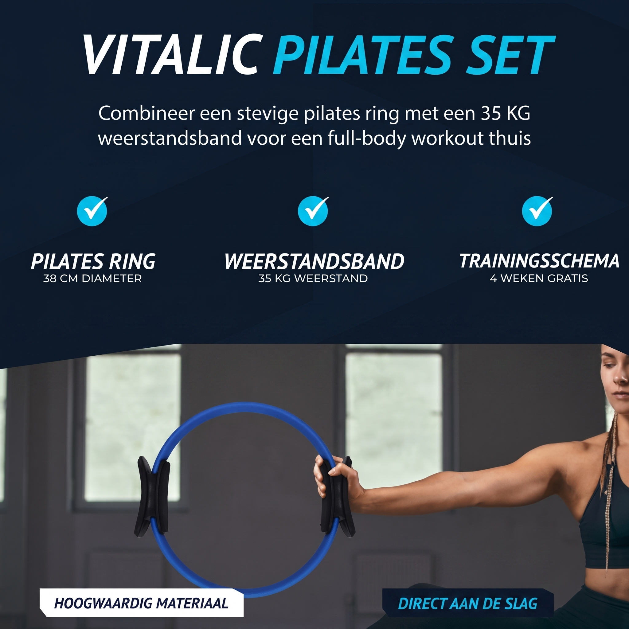 Pilates ring en Weerstandsband | Vitalic - Vitalic