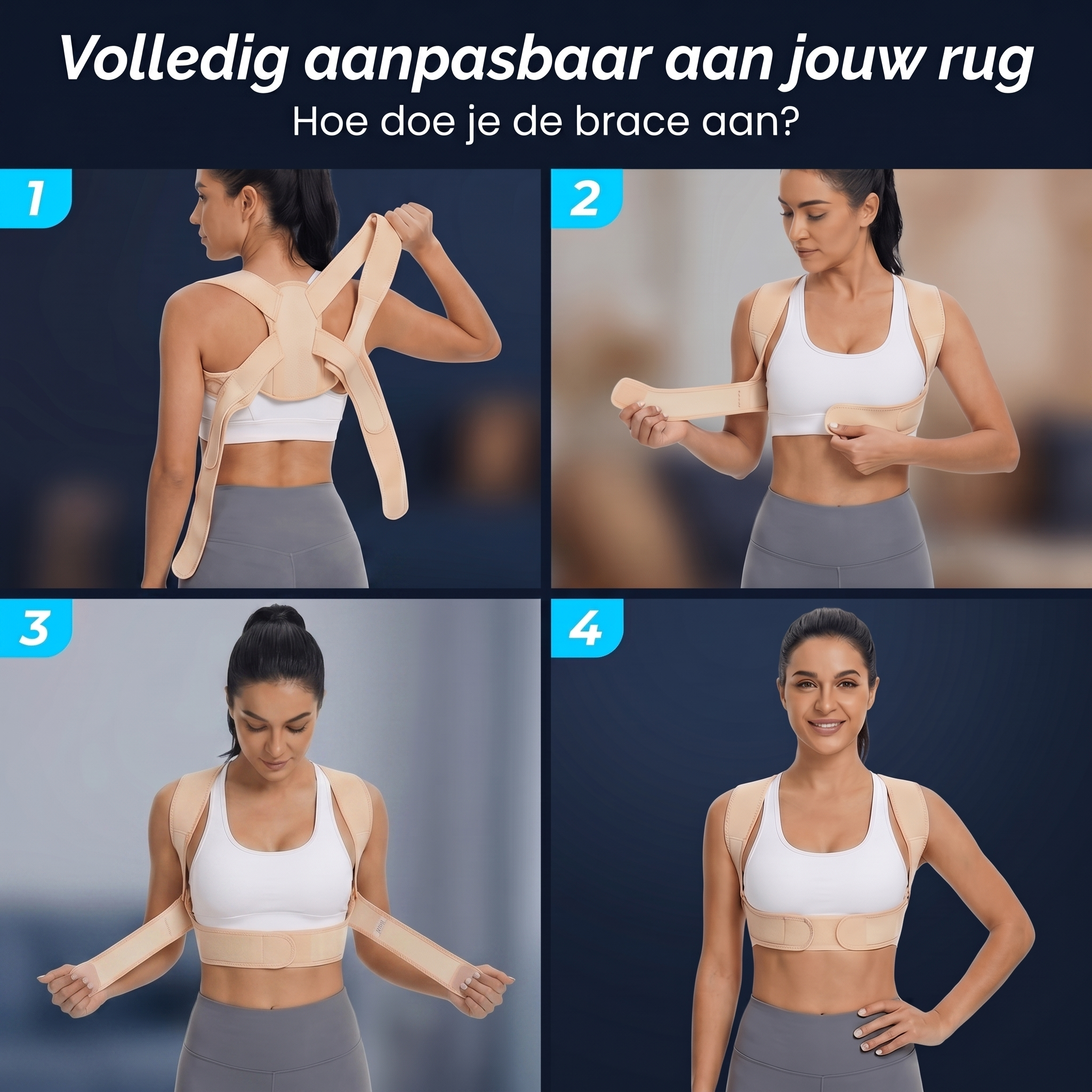 Postuur corrector rugbrace - Vitalic - Vitalic