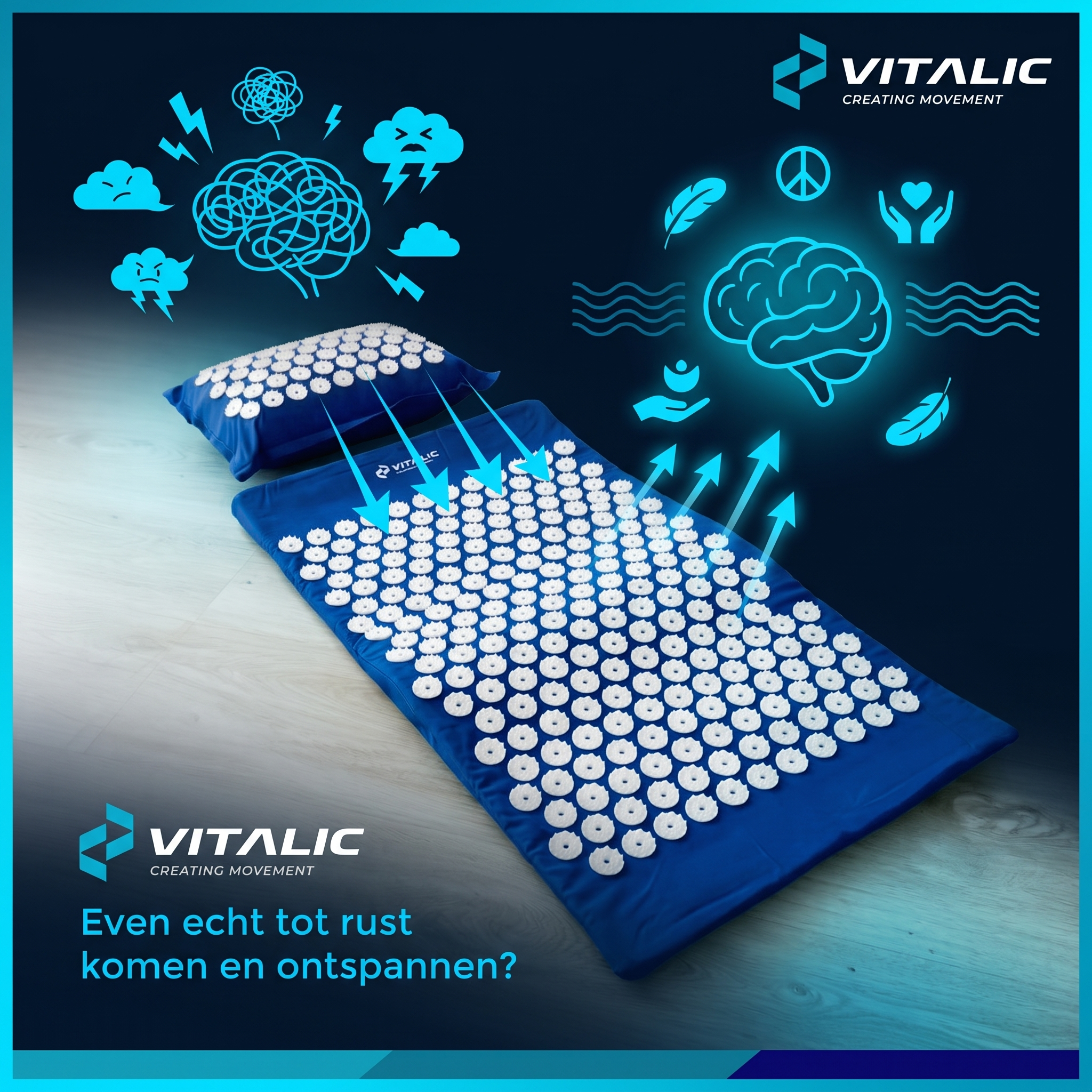 Spijkermat met Massage bal - Vitalic - Vitalic